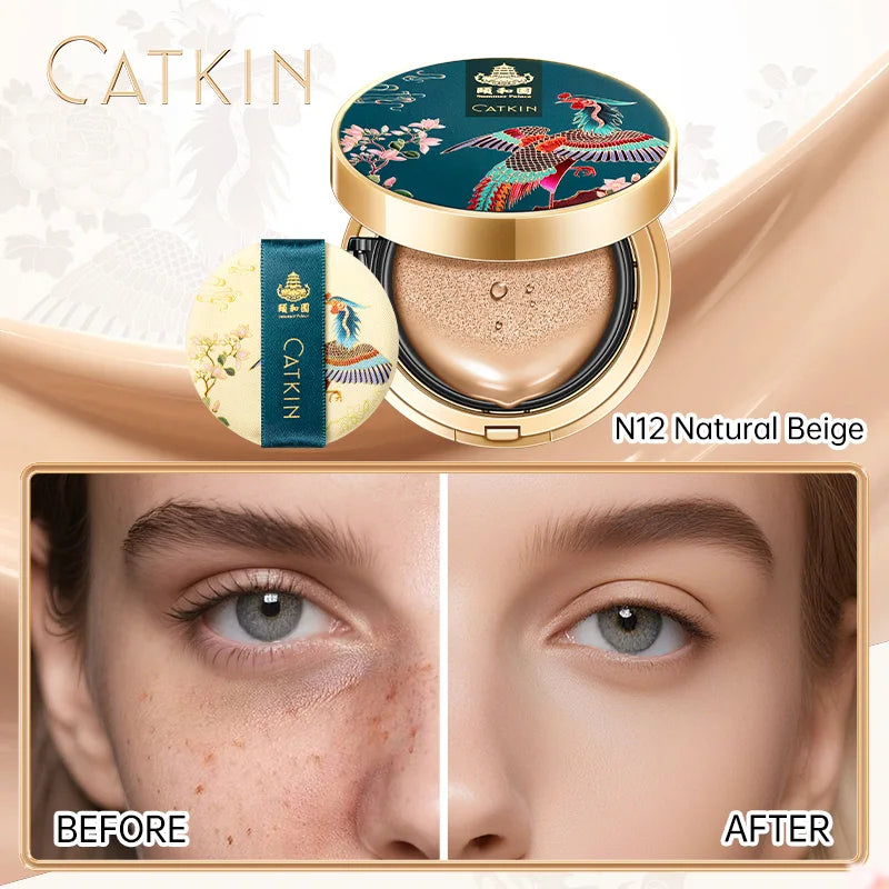🌸 Catkin Phoenix Cushion – Full Coverage, Korean Beauty