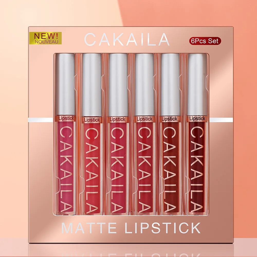 💄 CAKAILA 6-Colour Lip Gloss & Lipstick Set