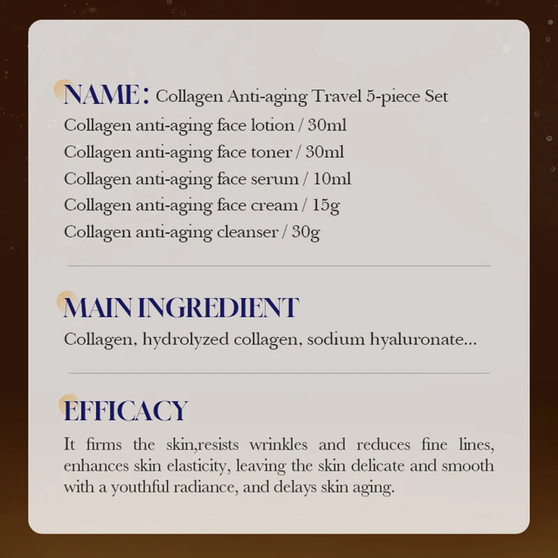 ✨ SADOER Collagen 5-Piece Skincare Set ✨