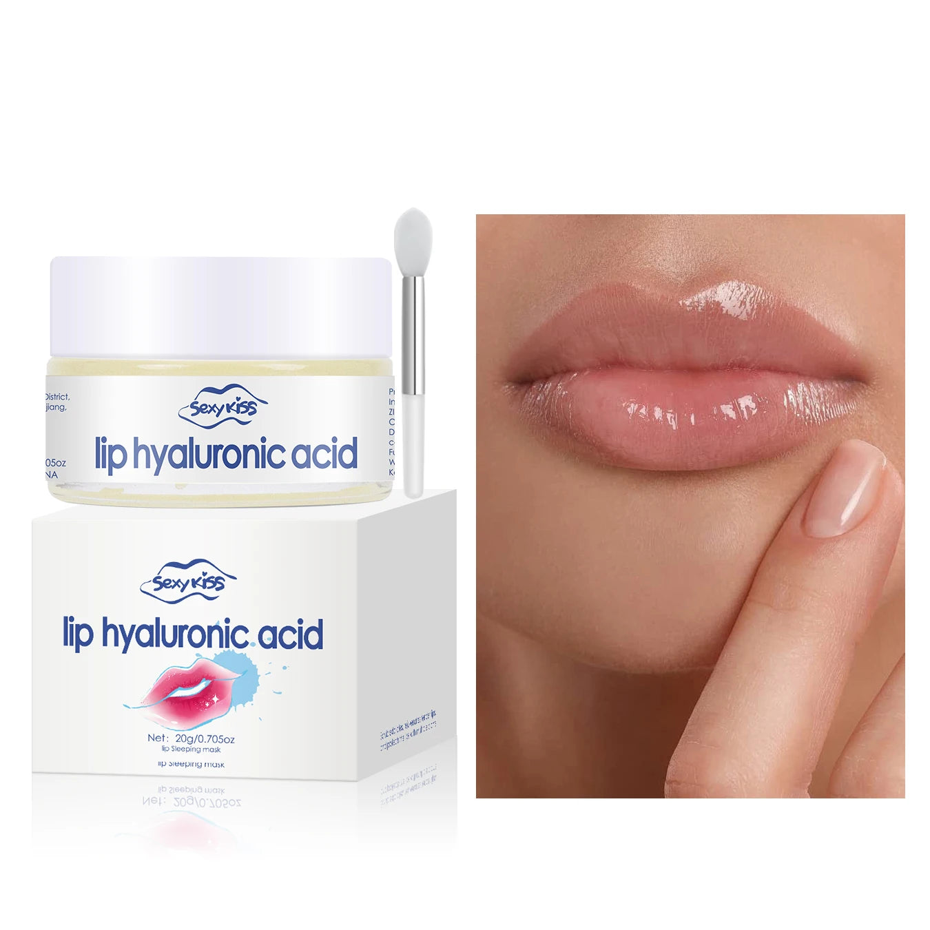 💖 Hyaluronic Acid + Collagen Lip Mask
