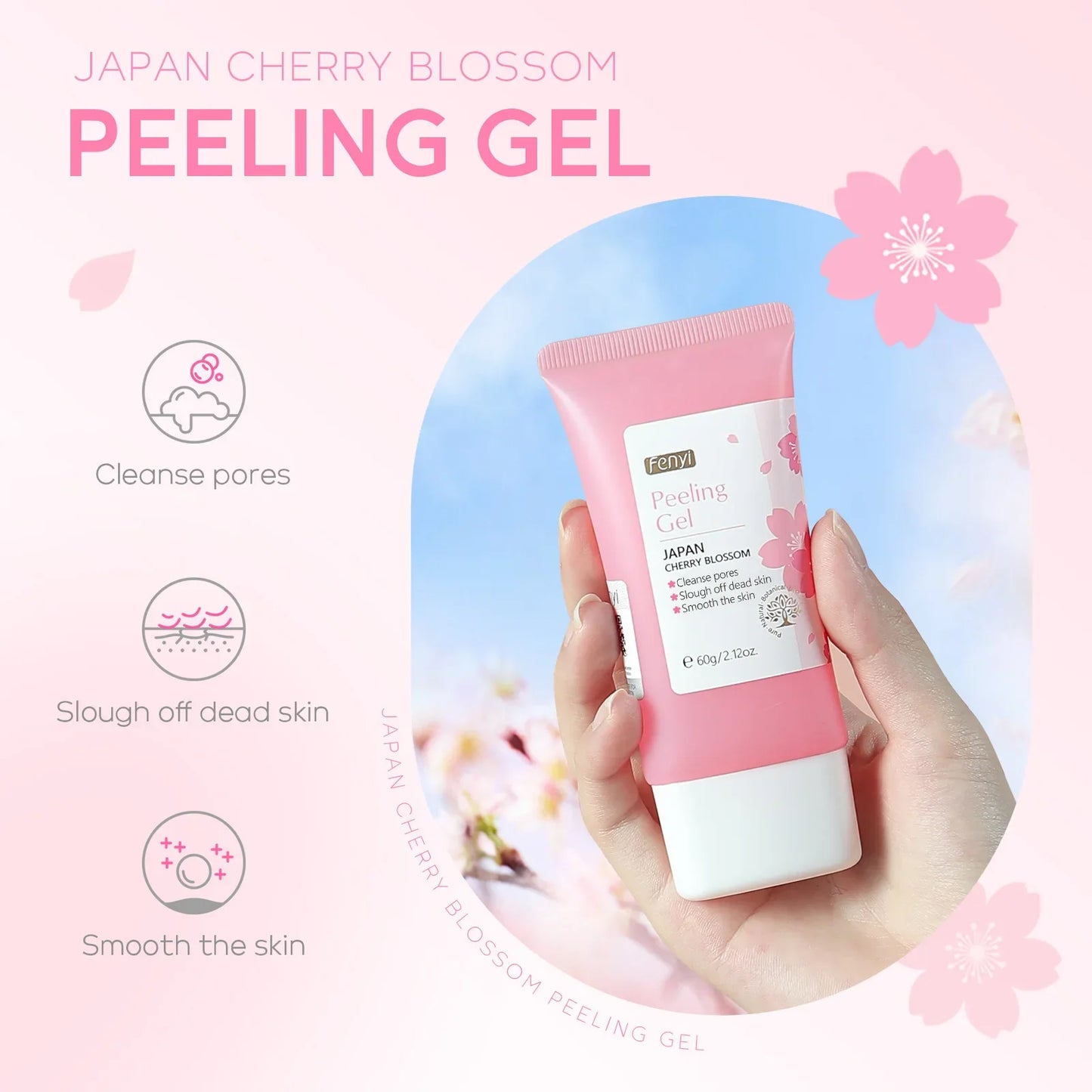 ✨ Sakura Deep Facial Cleansing & Exfoliating Gel  ✨