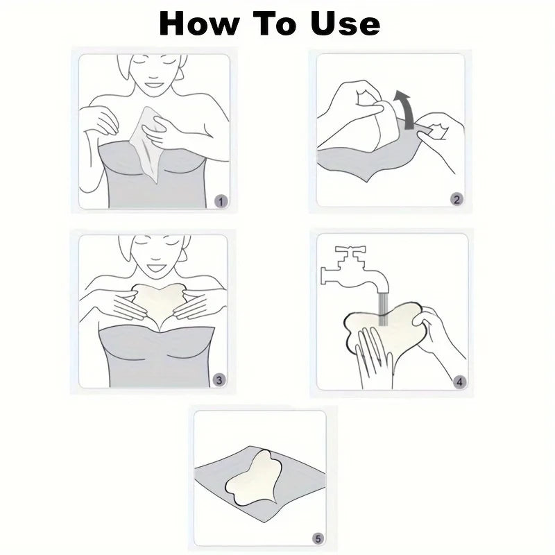 🌿 Silicone Chest Wrinkle Patches – Overnight Anti-Wrinkle Care