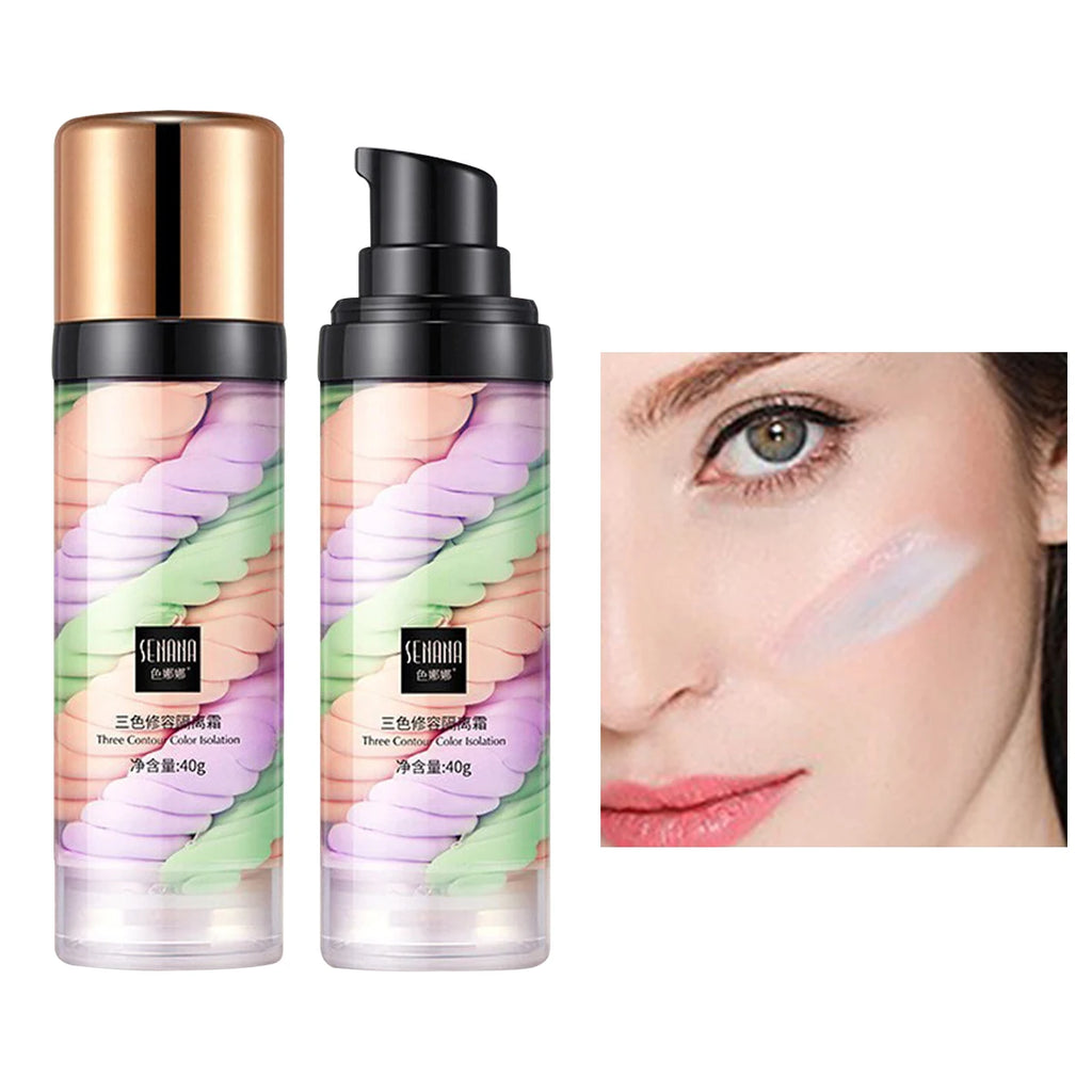 ✨ Three-Color Press Release Cream Concealer & Brightening Base ✨