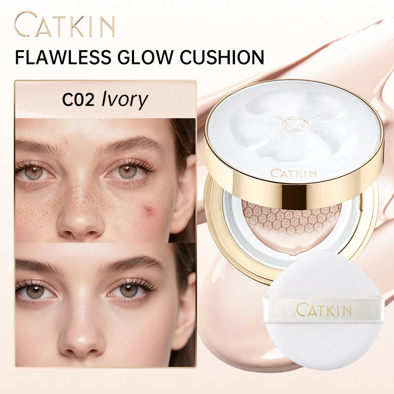 ✨CATKIN GlowPerfection – Hydrating and Illuminating Cushion Foundation✨
