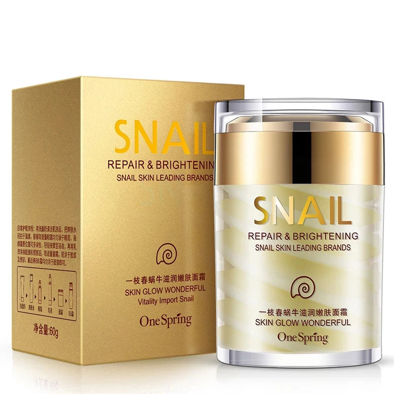 ✨ Snail & Korean  Collagen Anti-Age Brightening Cream for Face and Eyes