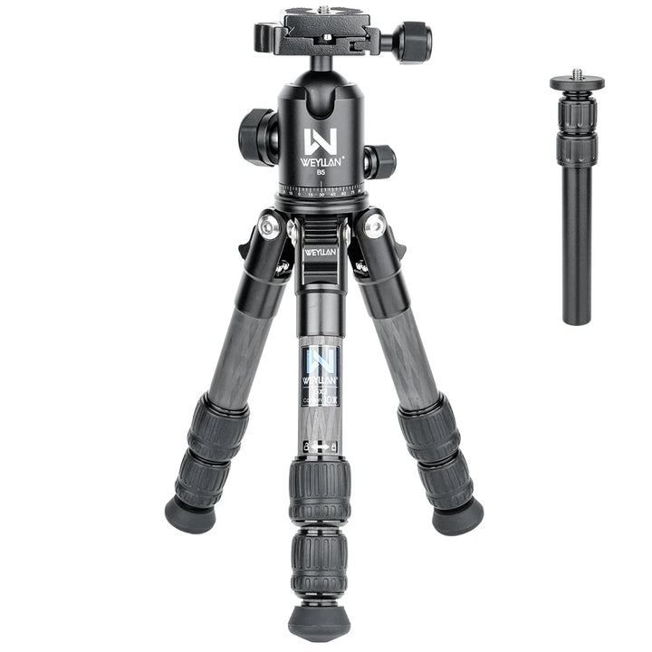 Mini Carbon Fiber Camera Tripod Portable Lightweight Tabletop