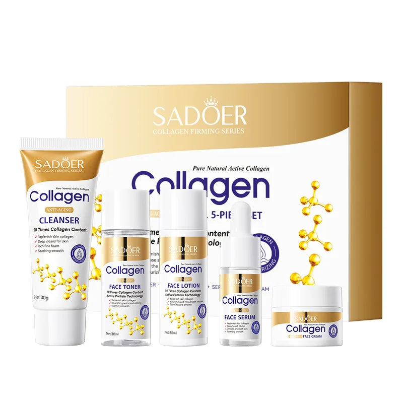 ✨ SADOER Collagen 5-Piece Skincare Set ✨