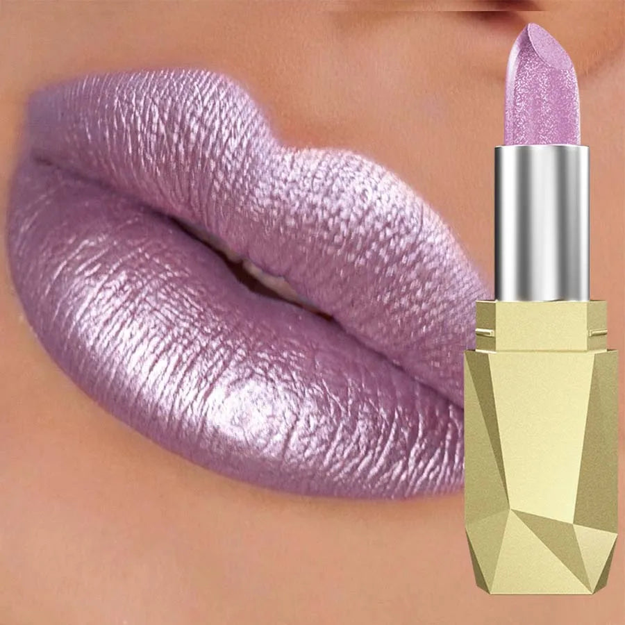 ✨ 1 Pc Glitter Shimmer Metallic Pearl Lip Tint