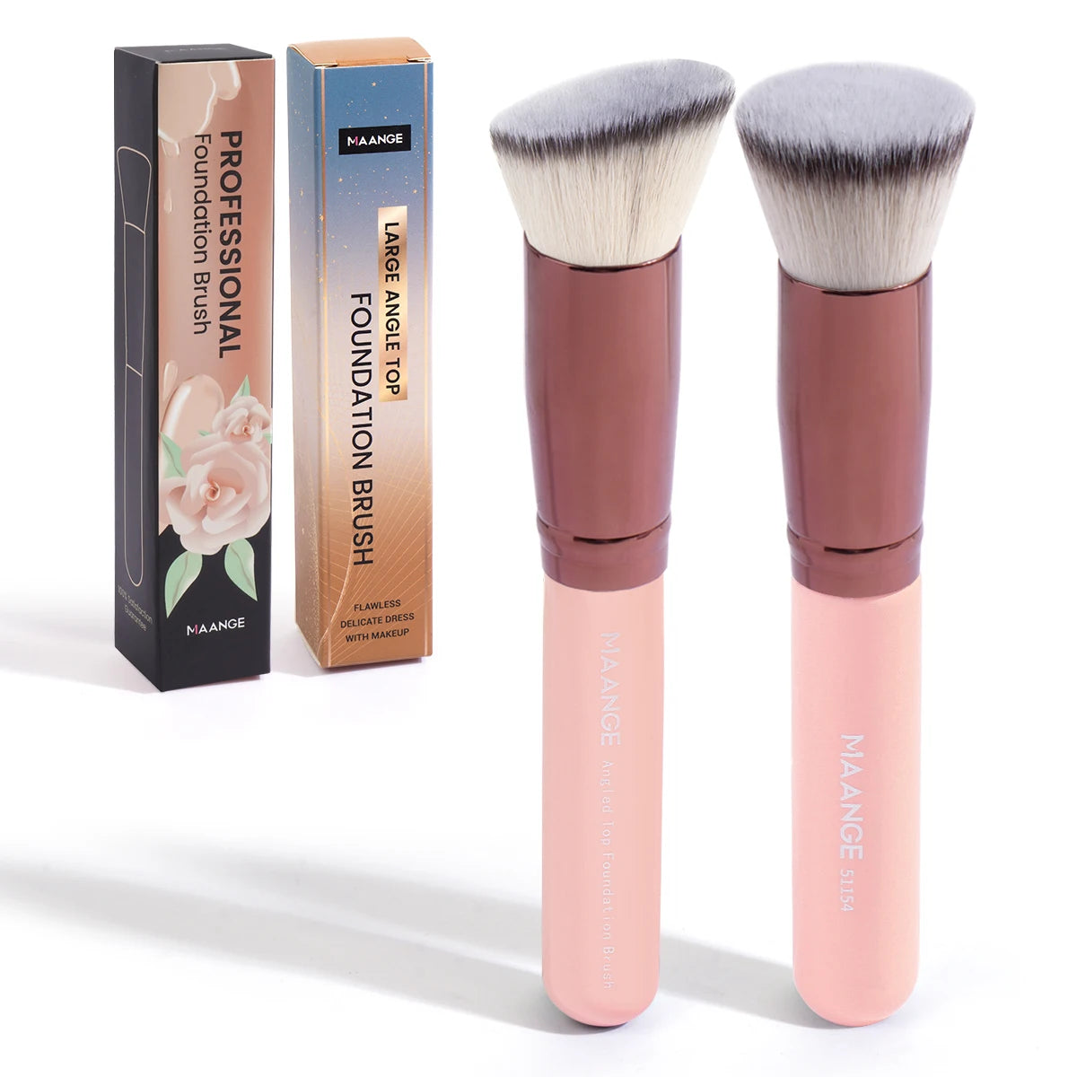 2pcs Foundation Makeup Brush Set