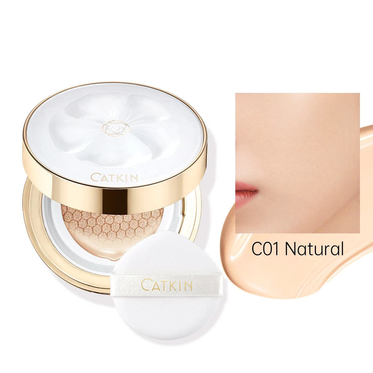 ✨CATKIN GlowPerfection – Hydrating and Illuminating Cushion Foundation✨