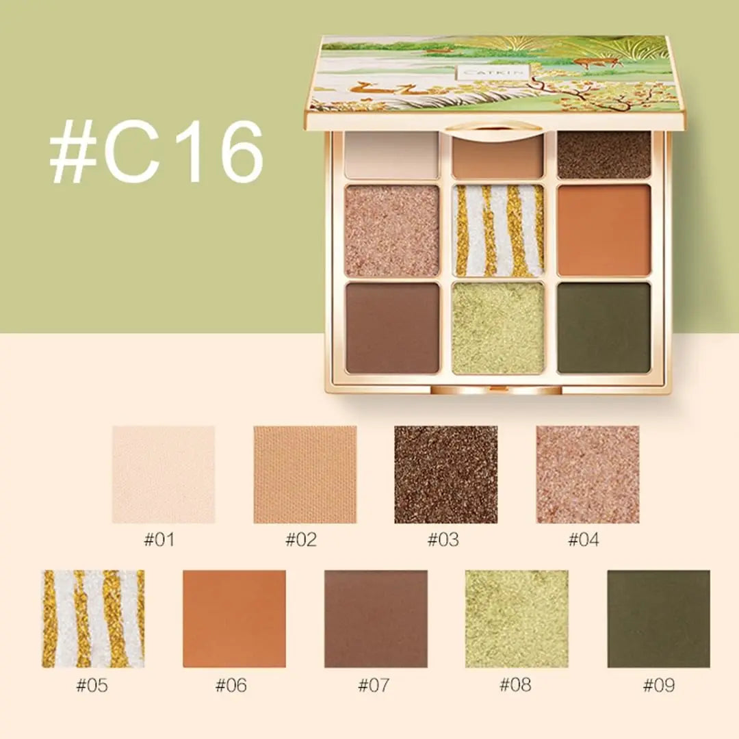 🌟 CATKIN 9‑Colour Eyeshadow Palette