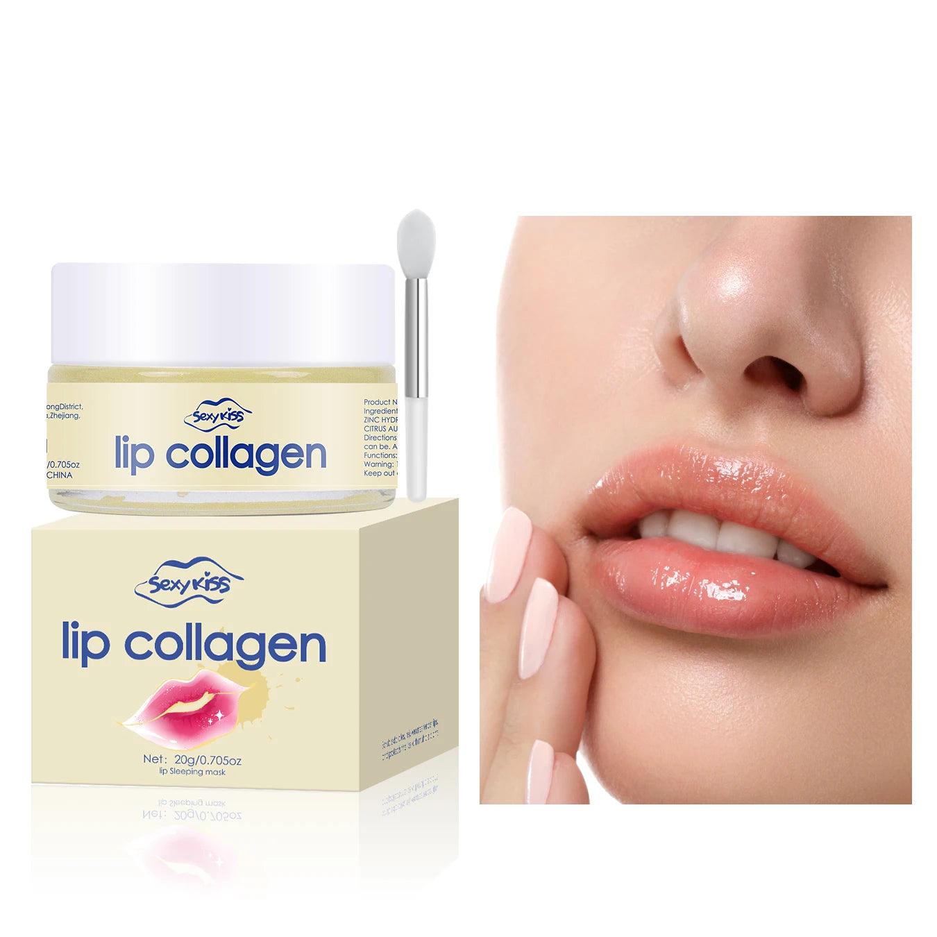 💖 Hyaluronic Acid + Collagen Lip Mask